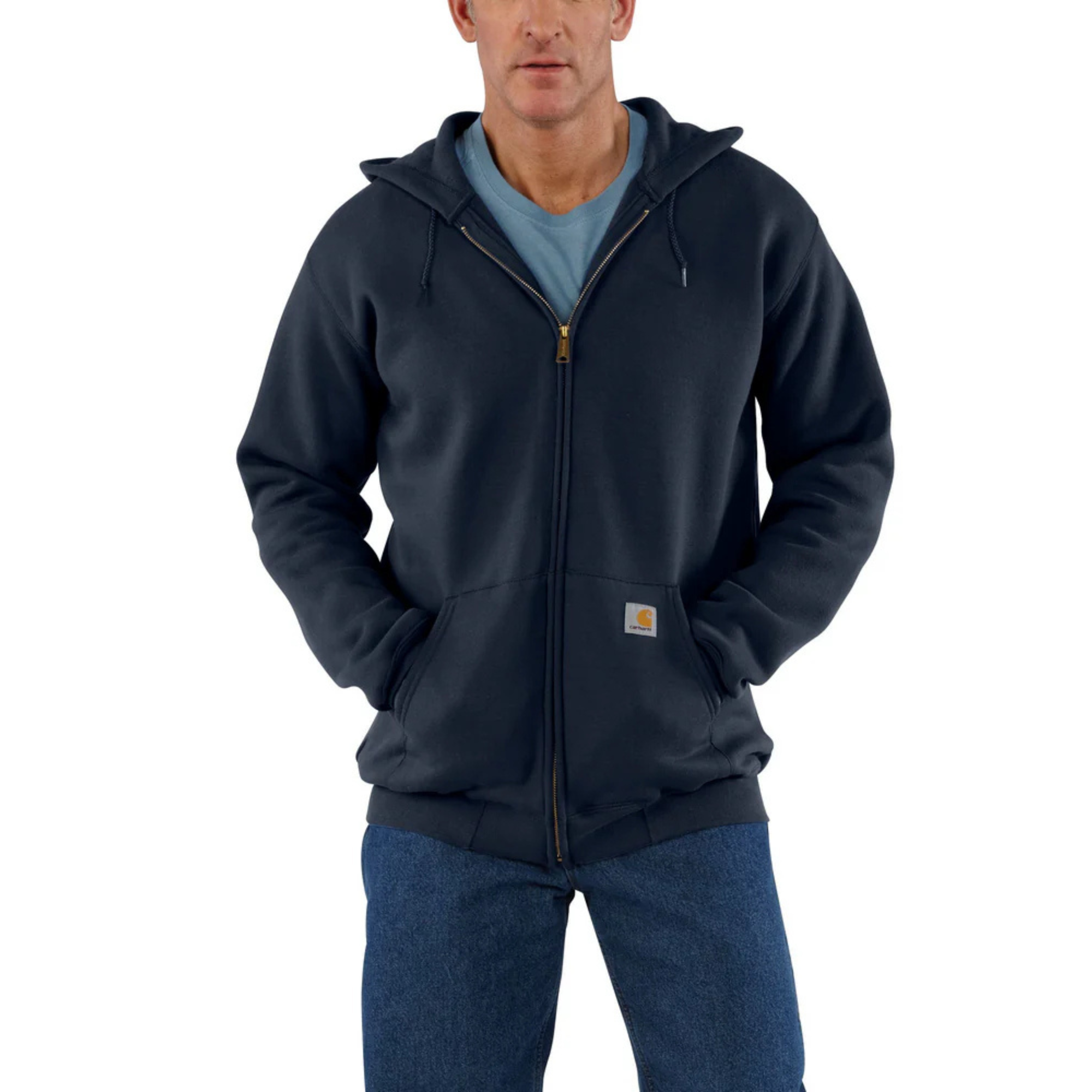 Carhartt Full-Zip Hooded Sweatshirt - Navy from GME Supply